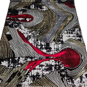 Grand tapis carré en fourrure pour salon, à poils moyens, avec support en mousse, design turc Adiva - Product Image 1