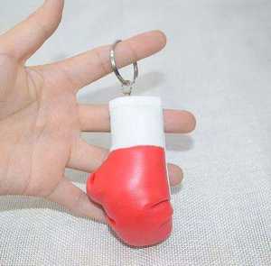 Fabriqué au Pakistan, service OEM, cuir de haute qualité avec métal en acier inoxydable, mini gants de boxe personnalisables, porte-clés - Product Image 3