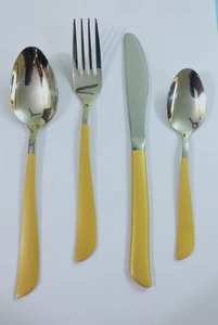 ชุดช้อนส้อมสแตนเลส 304 ชุบเงิน หรูหรา สวยงาม ทนทาน เป็นมิตรกับสิ่งแวดล้อม ใช้ได้ทุกวัน - Product Image 2