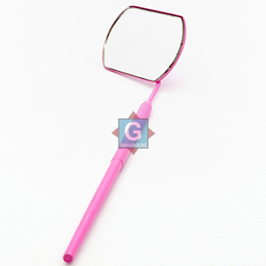 Miroir pour extensions de cils en acier inoxydable durable de qualité supérieure avec poignée diamantée - Product Image 2