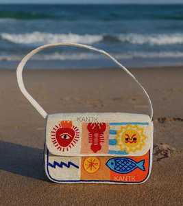 Bolso de Hombro con Cuentas y Diseño de Cóctel Turquesa de Moda, con Diseño de Copa de Margarita y Rodaja de Limón, Cartera de Noche para Fiesta para Mujer - Product Image 4