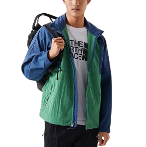 Chaqueta Cortavientos Vintage Personalizada para Hombre, 100% Nailon, Bloques de Color, Cremallera, Chaqueta Cortavientos de Nailon para Exteriores - Product Image 5