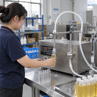 Solution de remplissage semi-automatique pour boissons et cosmétiques en petites quantités, facile à utiliser, pour les petites entreprises