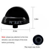 Paquete de 4 Repuestos de Perillas para Estufa de Gas Frigidaire 316220009-316220009, Repuestos de Perillas para Quemador Superior - Uso Doméstico - Product Image 3
