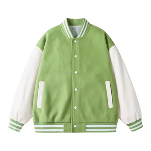 Vente en gros de vestes universitaires pour hommes, manteaux sweat-shirt d'hiver en laine polyester tricoté, vêtements d'extérieur décontractés coupe-vent - Product Image 2