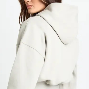 Sudadera Corta para Mujer, Diseño de Moda, Sudadera Básica de Forro Polar con Diseño de Logotipo Personalizable para Compradores al por Mayor, Precio de Fábrica 2026 - Product Image 5