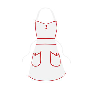 ผ้ากันเปื้อนผ้าฝ้าย100% ทนทานระบายอากาศได้ดีสีทึบขนาดกำหนดเอง - Product Image 1