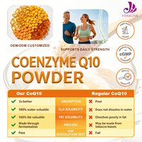 Herblink Halal Coenzyme Q10 en poudre, achat en gros, prix usine, matière première 10% Q10 Coenzyme pour cosmétiques