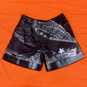 Short de basket-ball en maille imprimé par sublimation en polyester de 5 pouces avec logo personnalisé du fabricant pour hommes Style décontracté-XS à 6XL - Product Image 1