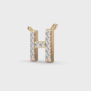 Colgantes y Dijes de Joyería Fina: Colgante de Diamante Hopeful H con Moissanita Auténtica, Joyería Hip Hop para Hombre, Pieza de Diseño Personalizada Hecha a Mano - Product Image 5
