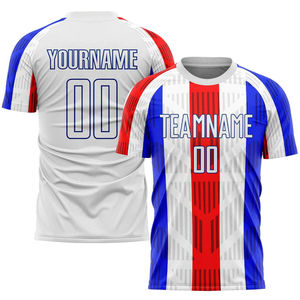 Maillot de football américain 100% polyester avec motif carré dégradé en maille bleu marine et vert néon unique, manches courtes, design unique - Product Image 6