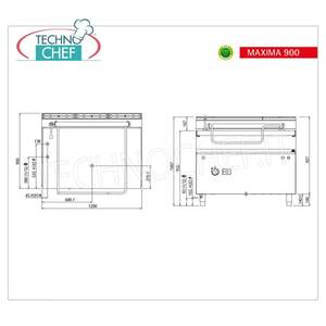 Poêle à gaz, inclinaison motorisée, capacité 120 lt, 1200x900x900h - Product Image 1