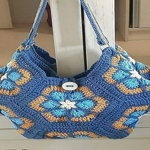 Knitting Bag <b>Handbags</b> Large <b>Crochet</b> Tote Retro Canvas Zipper Closure Embroidery Composite Shape Women Organizer Craft Hard - Product Image 2