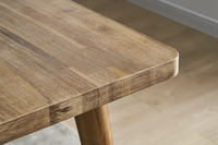 Ensemble de salle à manger moderne en bois d'acacia, bois massif, 4 chaises, finition naturelle, hauteur réglable, pliable, couleur personnalisable, meubles pour la maison