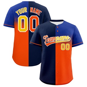 เสื้อเบสบอล2024คอวีโพลีเอสเตอร์แห้งเร็วและระบายอากาศได้ดีเสื้อเจอร์ซี่ลายหมายเลขชื่อส่วนตัวของผู้ชาย/ผู้หญิง/เด็ก100% ปรับแต่งได้ - Product Image 3