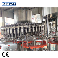 Automatische 40-40-12 sapvulmachine 3-in-1 hoogcapaciteits fruit sap afvulinstallatie spoel-, vul- en afsluitmachine