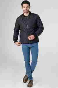 Chaqueta de bombardero acolchada negra estilo hermandad griega para hombres, ropa de calle con logotipo personalizado, prendas de vestir exteriores de invierno al por mayor - Product Image 5