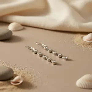 Pendientes Elegantes de Plata con Circonitas Cúbicas para Mujer, Joyería de Moda, Regalos - Product Image 2