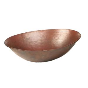 Fregadero lavado de cobre de superficie pulida para el hogar de diseño moderno y elegante con colador para uso en la cocina - Product Image 1