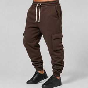 Pantalones Deportivos Cargo Personalizados de 350 GSM, Transpirables, con Forro Polar Cepillado, 80% Algodón, 20% Poliéster, Peso Medio, Multibolsillos, Estilo Urbano para Hombre - Product Image 6