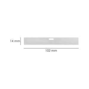 Lama di Ricambio per Raschietto con Manico Metallico 10 cm (Confezione da 10 Pezzi) - Product Image 2