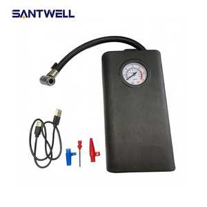 เครื่องสูบลมยางแบบพกพา 12V ไร้สาย พร้อมหน้าจอดิจิตอล ชาร์จผ่าน USB สำหรับรถยนต์ จักรยาน มอเตอร์ไซค์ - Product Image 2