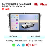 MEKEDE 4+64GB 6+128GB Autoradio pour VW Golf 5 6 Polo Passat B6 B7 CC Skoda Jetta 9 pouces avec GPS FM BT Car-play Auto