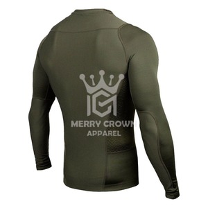 2025 Customized Satin Rash Guards for Adult <b>Boys</b> Stylish Long Sleeve Compression Shirts From Pakistan - Product Image 2