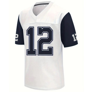 Camiseta de fútbol americano ligera personalizada hecha en poliéster, uniforme de fútbol americano - Product Image 1