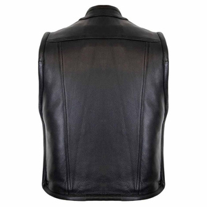 Chaleco de Invierno de Cuero Genuino para Hombre, Impermeable, Transpirable, Ajuste Cómodo, Estilo Urbano - Product Image 3