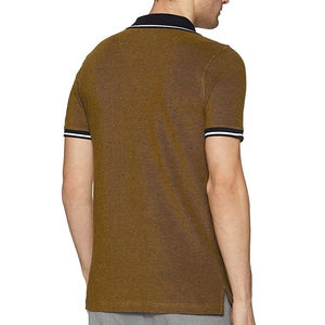 2025 polos à manches courtes de haute qualité pour hommes couleur unie classique pour polo pour affaires décontractées et tissu tricoté social - Product Image 5