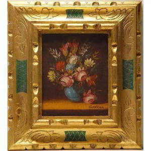Peinture sur toile unique, peinture à l'huile espagnole, prête à être accrochée pour la décoration murale de la maison, 18 x 16 Abcp-31 - Product Image 1
