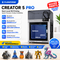 Stampante 3D Multimateriale Flashforge Creator 5 Pro con Sistema Intelligente di Gestione Materiali per Stampa Industriale e Produzione