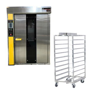 Competitive Price Oven for Baking Bread 32 Trays With Trolley Oem & Odm <b>Rotary</b> Oven Industrial Oven Made in Vietnam Factory - Product Image 1