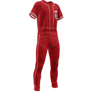 Uniforme de béisbol de color sólido más vendido hecho en Pakistán Uniforme de béisbol de equipo de diseño personalizado - Product Image 4