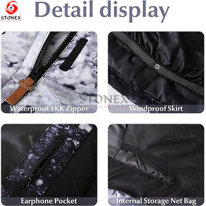 Chaqueta de snowboard para niñas, chaqueta de nieve para mujer, abrigo de esquí, cálido, impermeable, con capucha de montaña, venta - Product Image 5