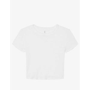 Camisetas recortadas de manga corta para mujer, con cuello redondo Camiseta corta holgada, camisetas para mujer - Product Image 2