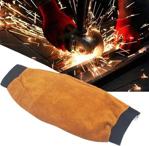Manchons de travail de soudage en cuir de 16.5 pouces Protection des bras résistants à la chaleur et aux flammes - Product Image 6