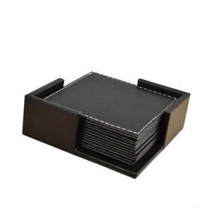 Ensemble de 4 sous-verres en cuir véritable, fabricant Direct de l'inde, prix de gros - Product Image 1