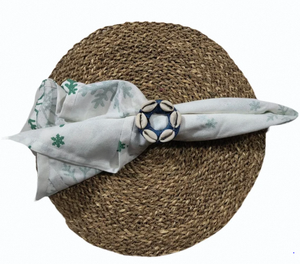 Anneau de serviette de mariage design, écologique, style floral, en tissu - Product Image 3