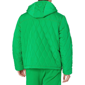 Chaqueta acolchada cálida de invierno para hombre, abrigo de lona ligero, cierre de cremallera, repelente al agua, diseño de Bombardero a prueba de viento, logotipo personalizado relleno - Product Image 6