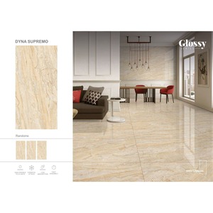 Foshan 60x120 taille brillant poli émaillé porcelaine 60*120 brun gris marbre motif carreaux de sol en céramique - Product Image 1