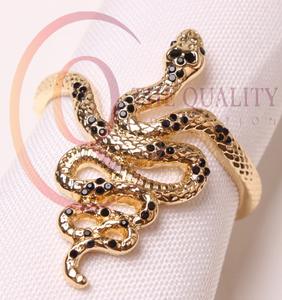 Anneaux de serviette décoratifs élégants en aluminium de luxe pour table de mariage, décoration de fête haut de gamme et écologique - Product Image 1