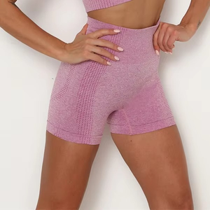 Pantalones cortos transpirables en forma de V ecológicos para mujer, venta al por mayor, ropa de Hip Hop para yoga y correr - Product Image 6