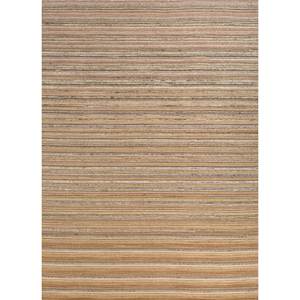 Tapis en laine et viscose tissé à la main à motifs rayés rouge et orange pour la maison Hwv-51015 - Product Image 1