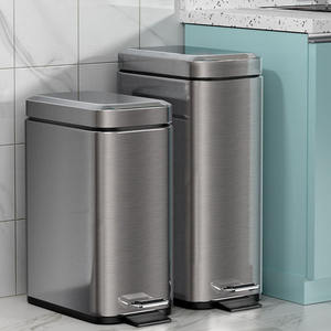 Stainless Steel Step Trash Can Garbage Bin for Kitchen