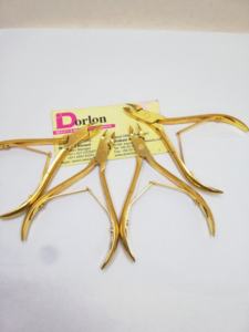 Pince à ongles plaquée or brillant Logo privé pince à cuticules en acier inoxydable ouverture large de la mâchoire pince à cuticules à double ressort - Product Image 5