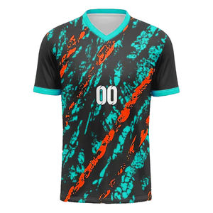 Maillots de football légers 100% polyester, hauts de maillot, col en V, respirants, séchage rapide, vêtements de sport, maillot de football pour adultes - Product Image 3