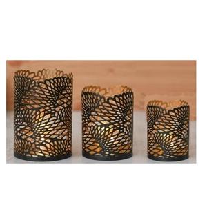 ที่วางเสาโลหะตกแต่งบ้านที่สง่างามที่วางของตกแต่งบ้านที่ทำจากโลหะลวดลายดอกไม้แบบทันสมัย - Product Image 4