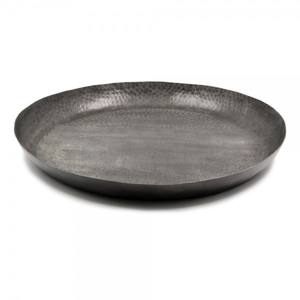 Bandeja de cocina de servicio de Metal en bruto redonda decorativa de lujo Bandejas decorativas de lujo para el hogar de aluminio dorado Boda y Hotel - Product Image 4